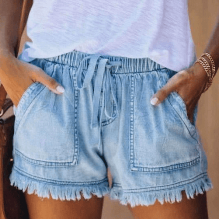 Karen | High-Waisted Denim Shorts