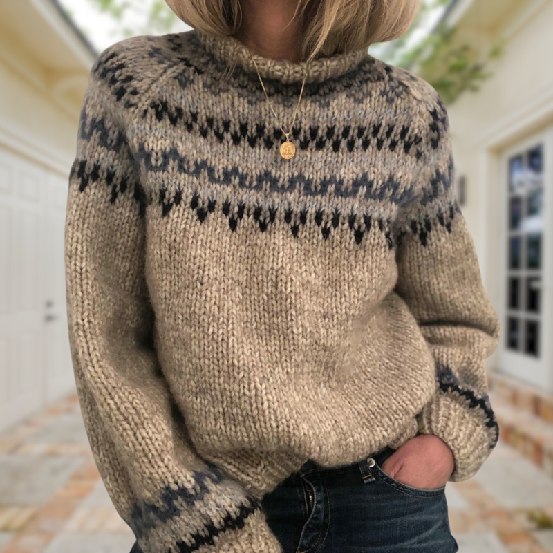 Karen | Retro Island Knit Sweater