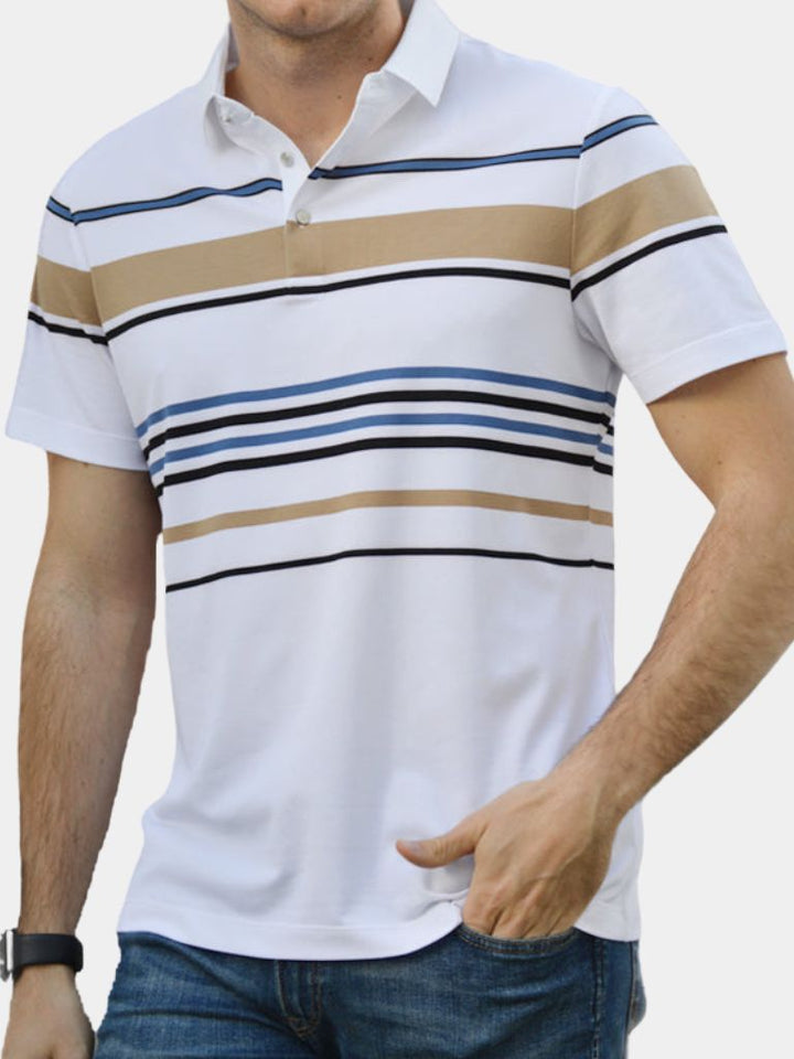 Kasper™ | Sunset Striped Polo