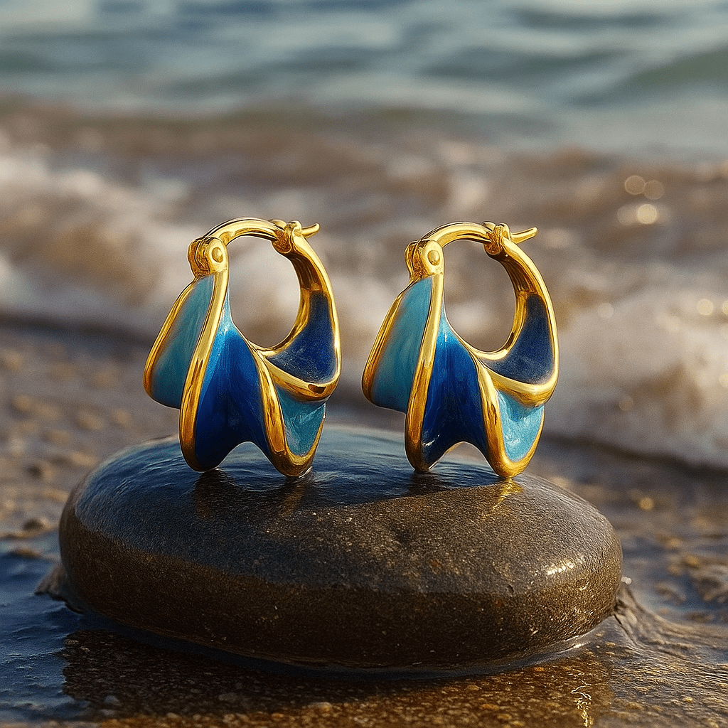 Kirstine | Enamel Earrings