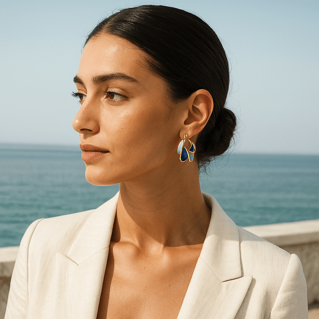 Kirstine | Enamel Earrings