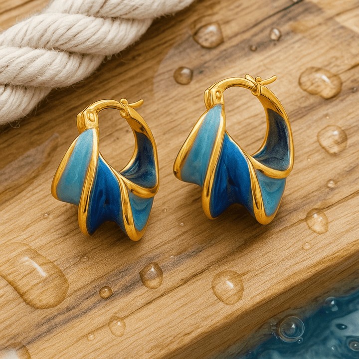 Kirstine | Enamel Earrings
