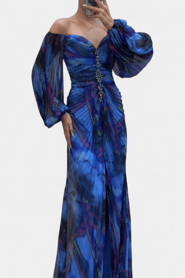 Kirstine | Plissé Maxi Dress