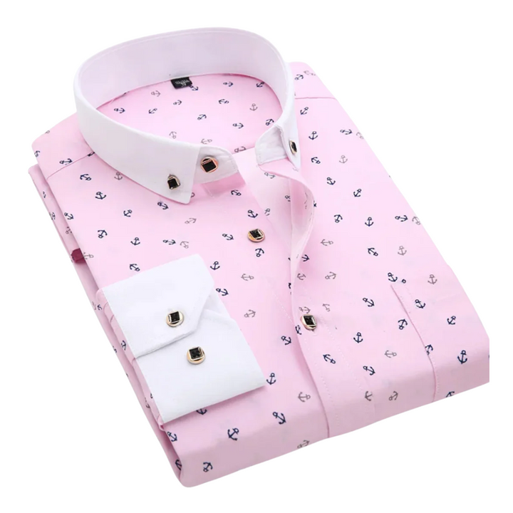 Klaas™ | Nautical Print Shirt