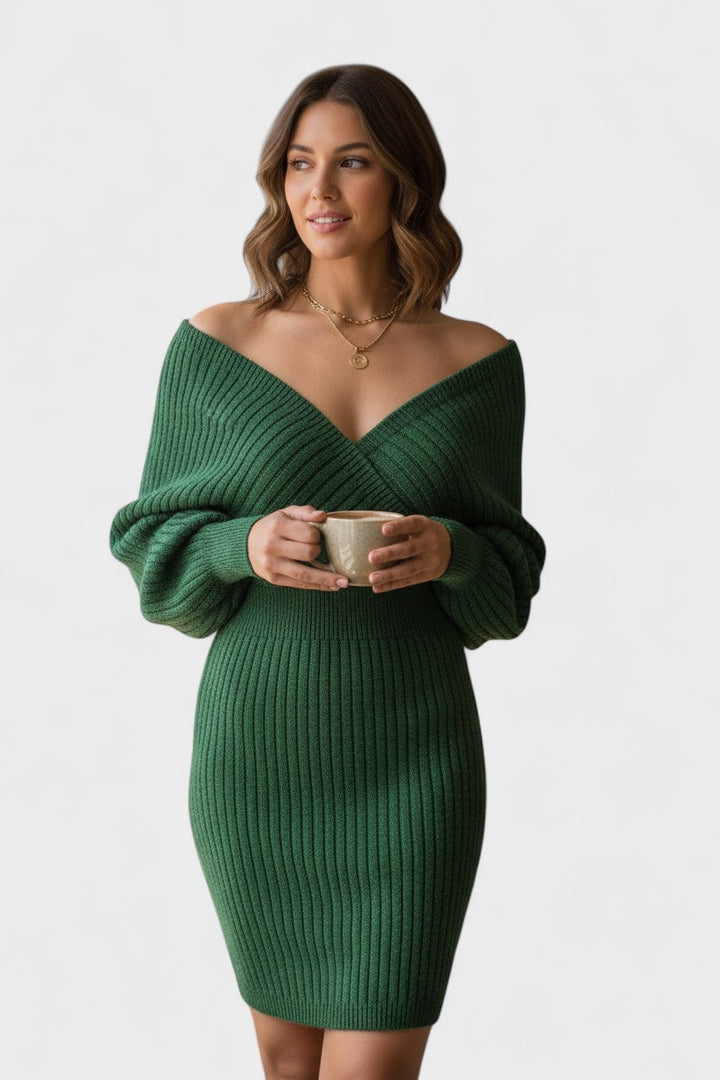Klara™ | Chic V-Neck Wrap Dress