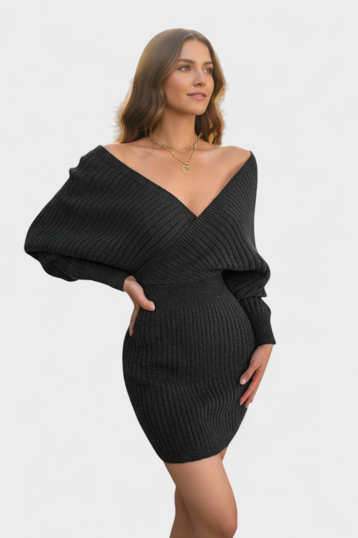 Klara™ | Chic V-Neck Wrap Dress