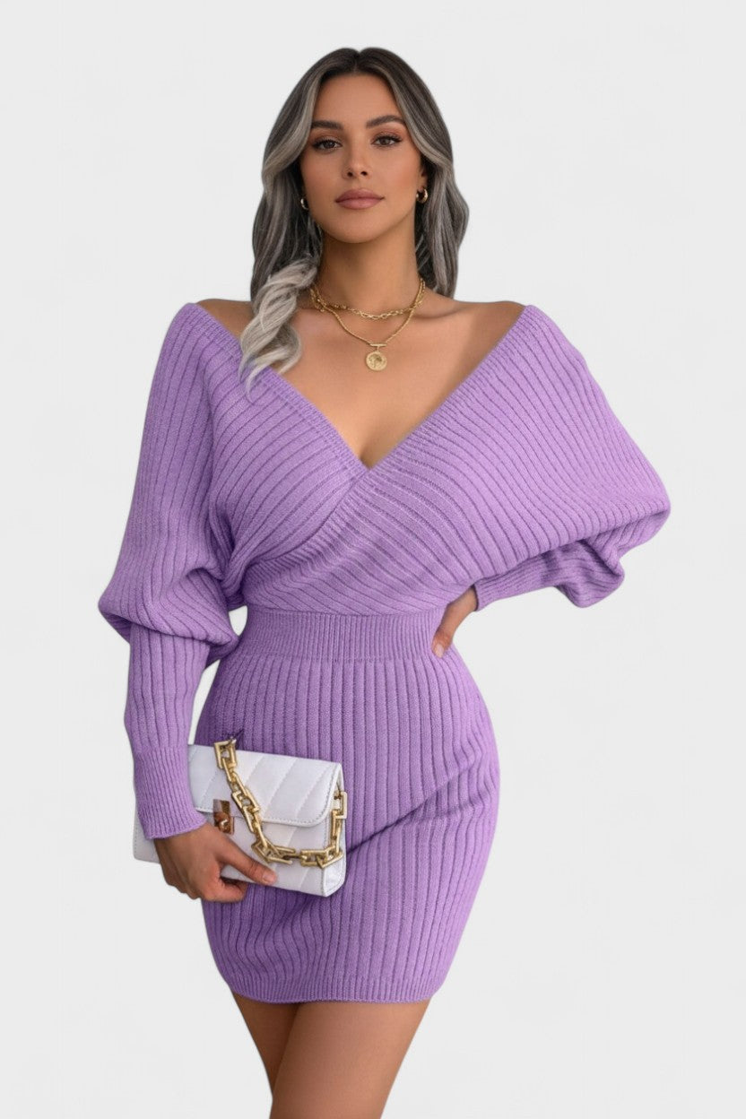 Klara™ | Chic V-Neck Wrap Dress