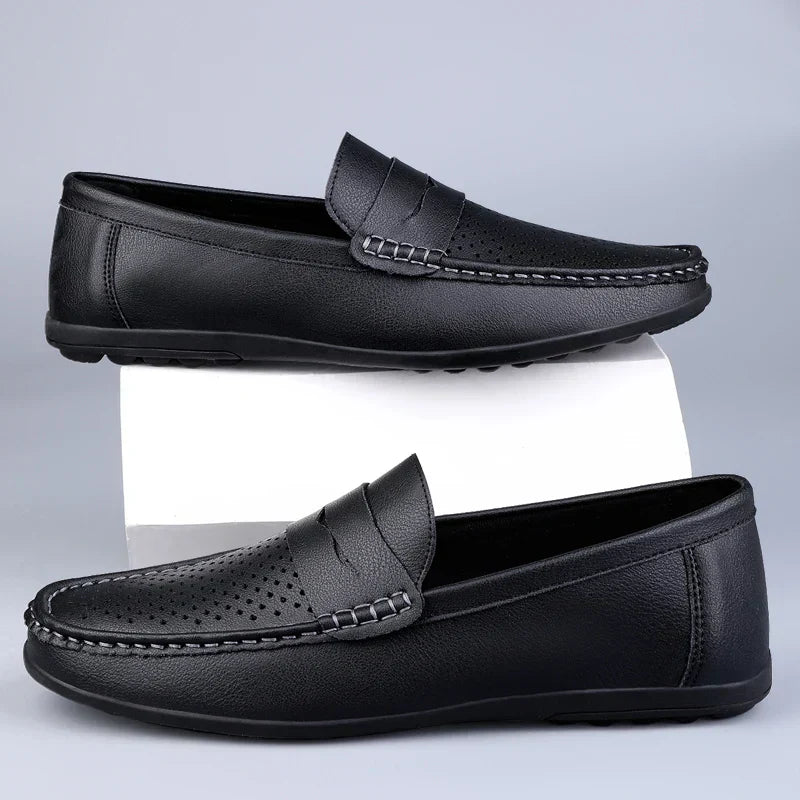Traditionelle Italienske Læder Loafers
