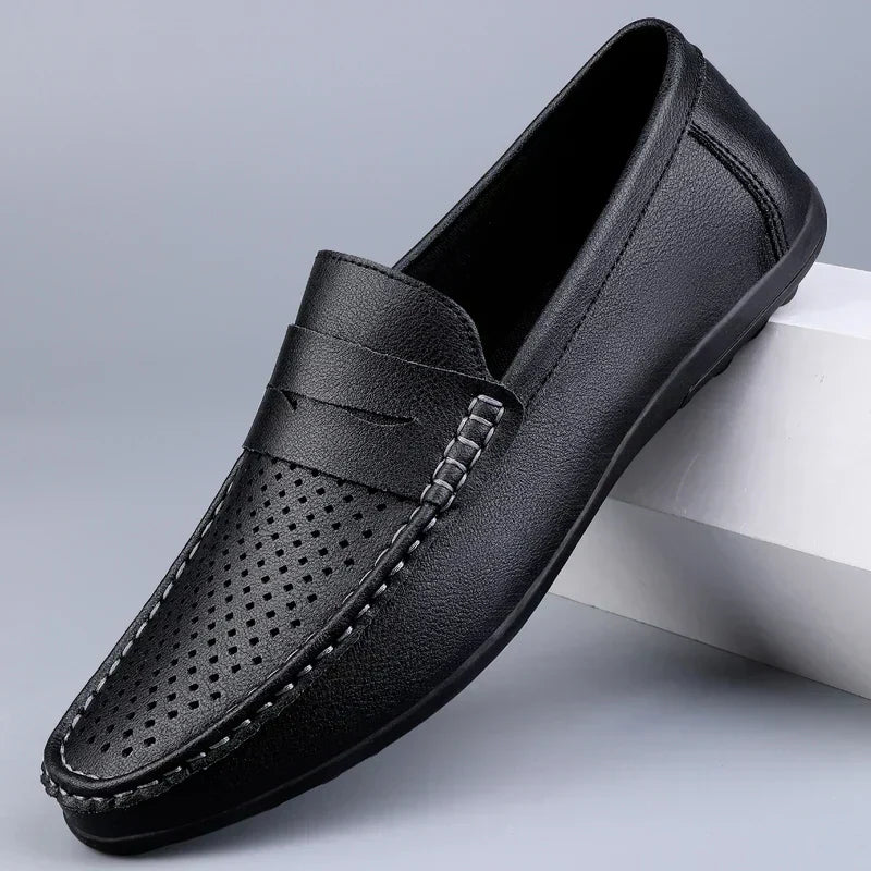 Traditionelle Italienske Læder Loafers