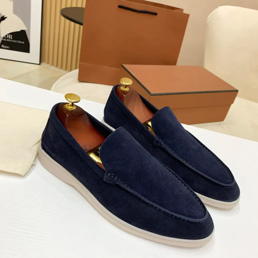 Klassiske Loafers i Ruskind