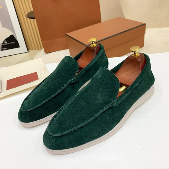 Klassiske Loafers i Ruskind