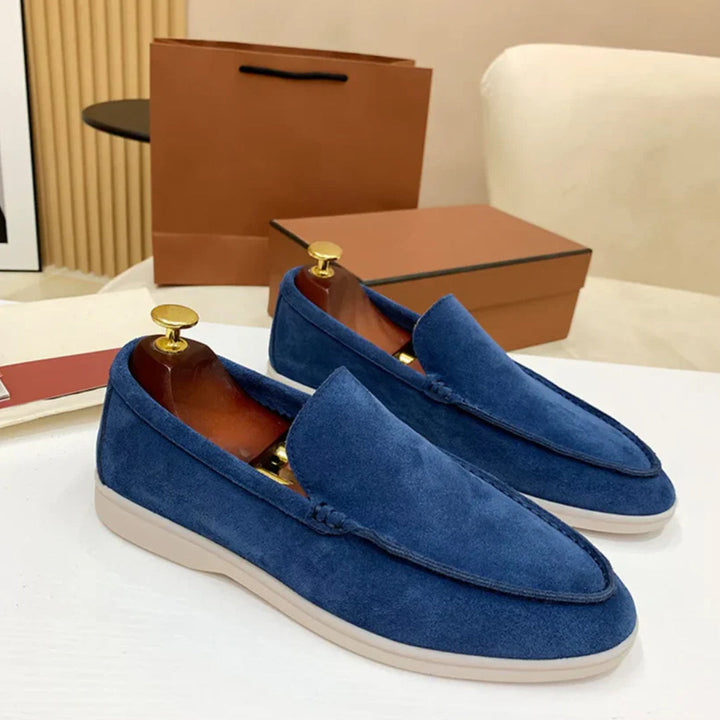 Klassiske Loafers i Ruskind