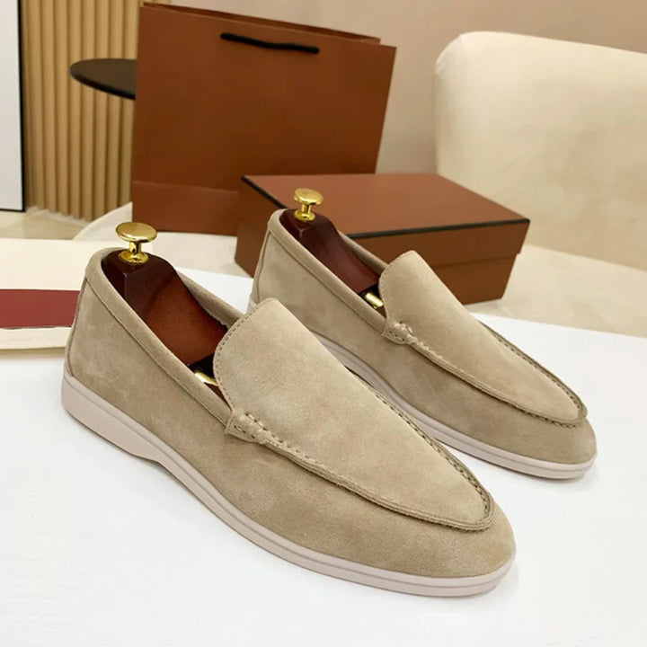 Klassiske Loafers i Ruskind