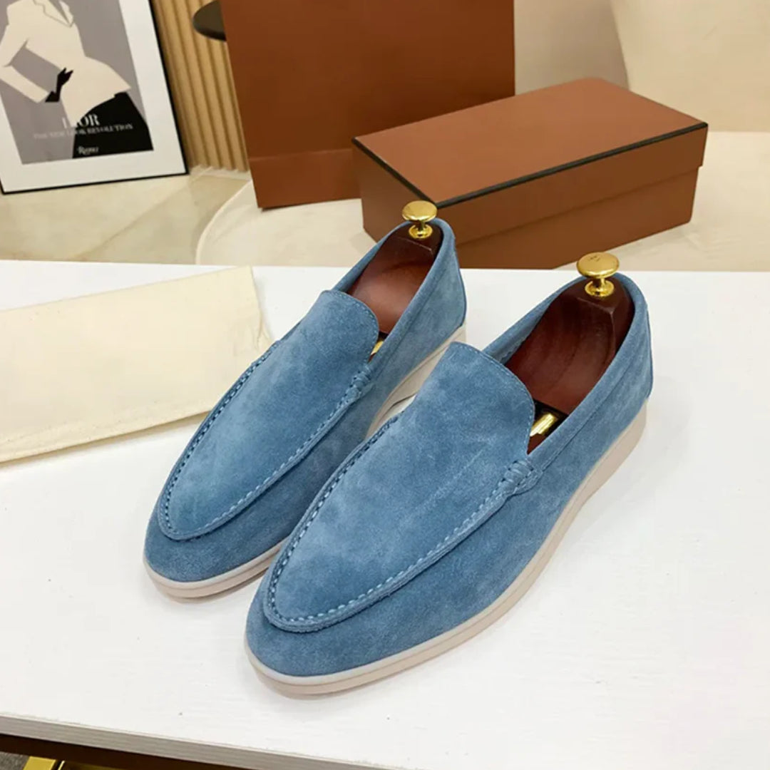 Klassiske Loafers i Ruskind