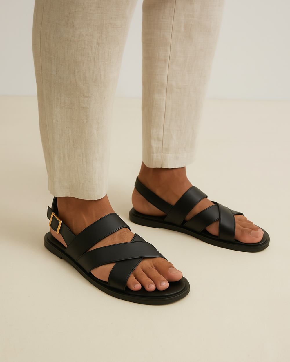 Lanaro™ | Chic Cross-Strap Sandals