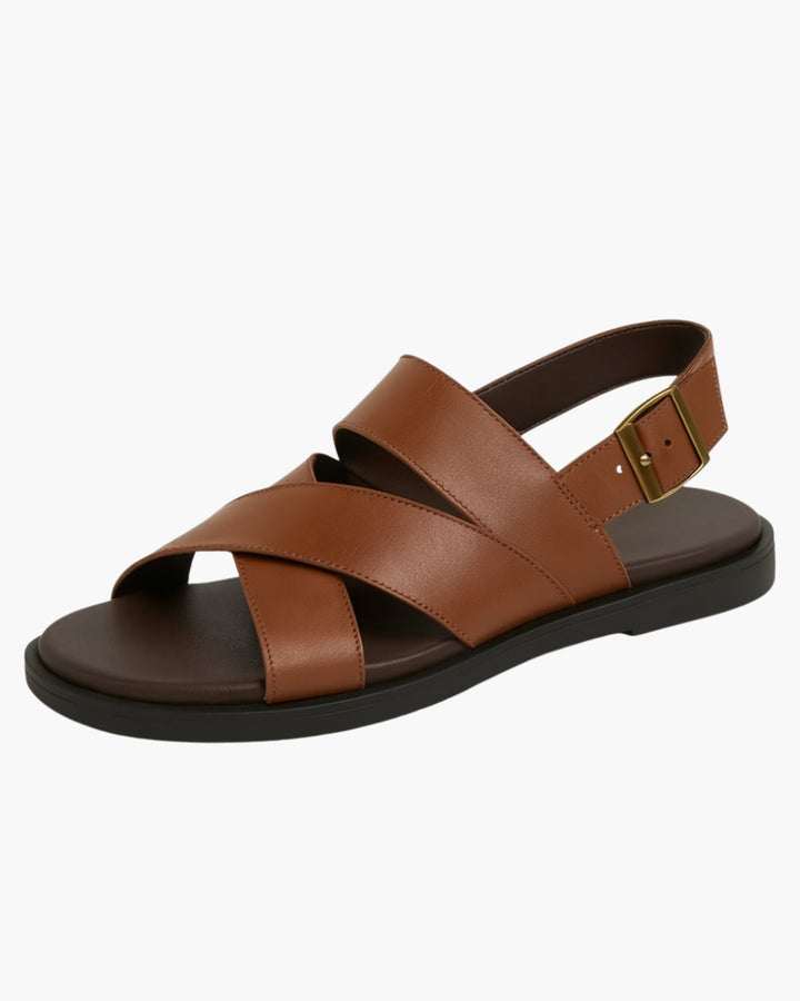 Lanaro™ | Chic Cross-Strap Sandals