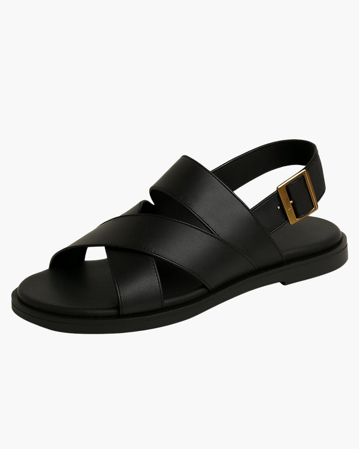 Lanaro™ | Chic Cross-Strap Sandals