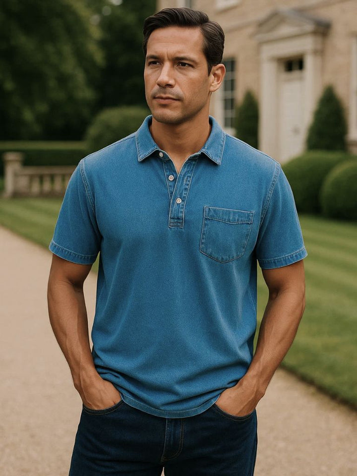 Lauge™ Bethlehem Blues Polo Shirt