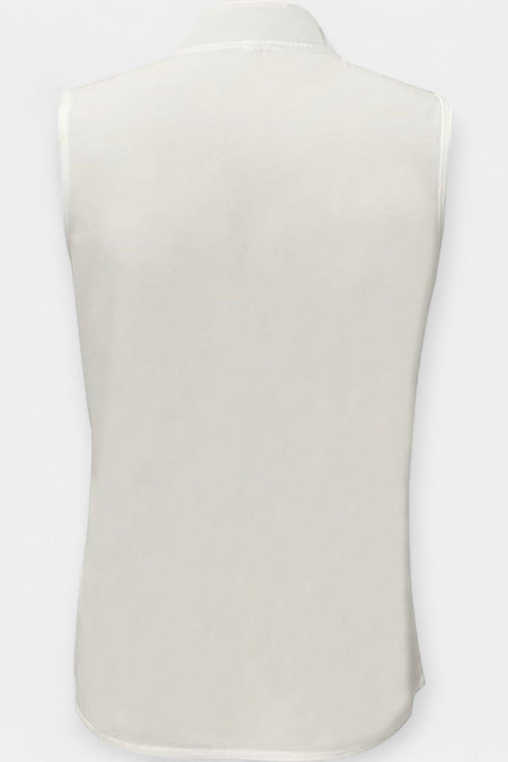 Laura | Mønstret Ærmeløs Bluse