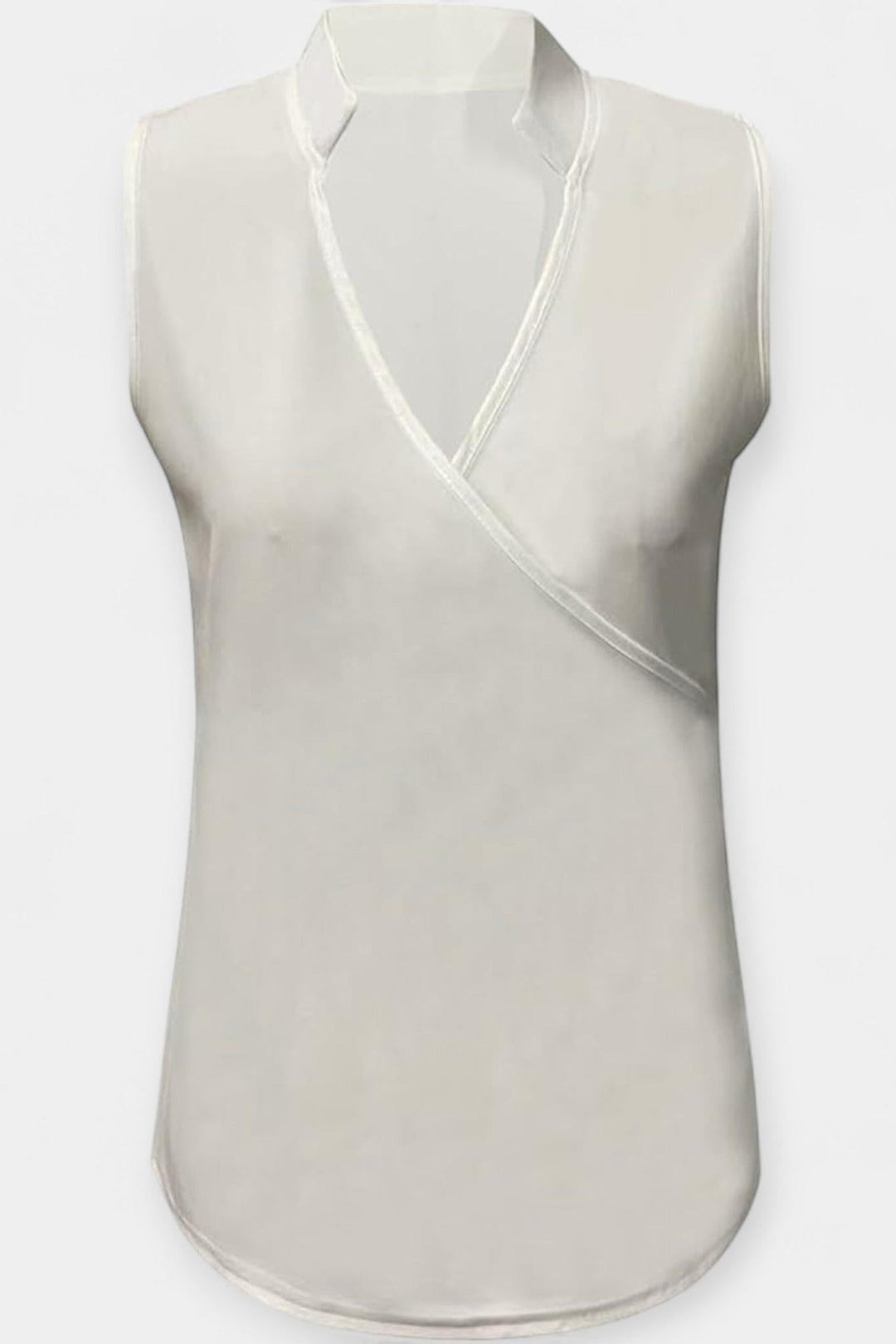 Laura | Mønstret Ærmeløs Bluse