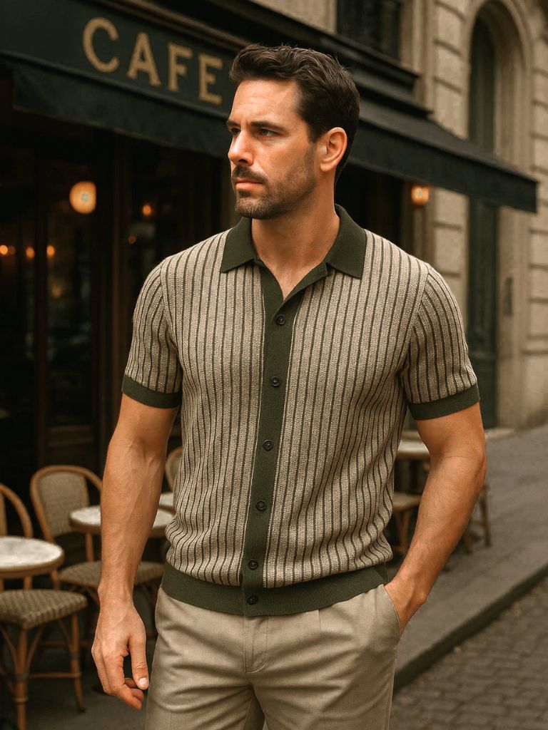 Laurits™ | Striped Knit Polo