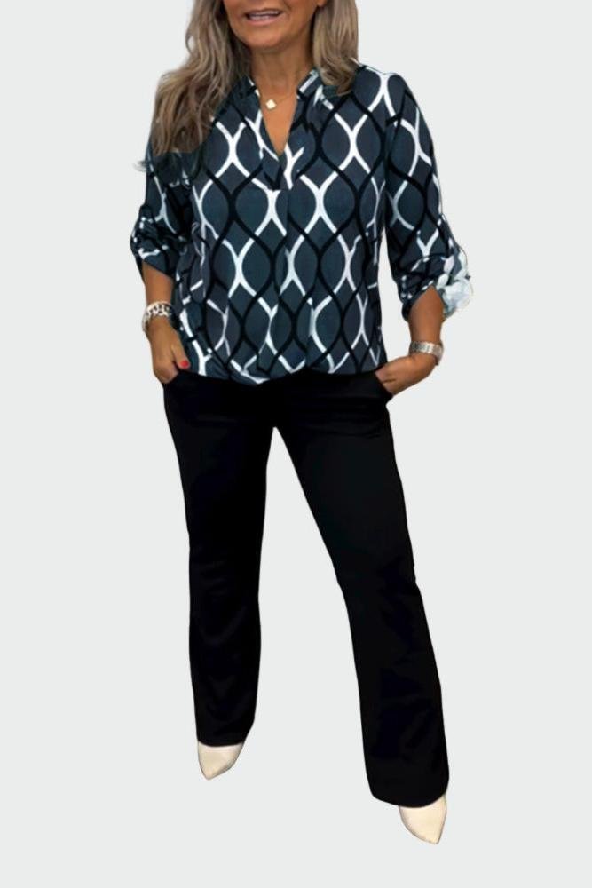 Lene | Grafisk Ivy Top