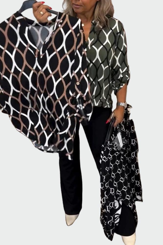 Lene | Grafisk Ivy Top