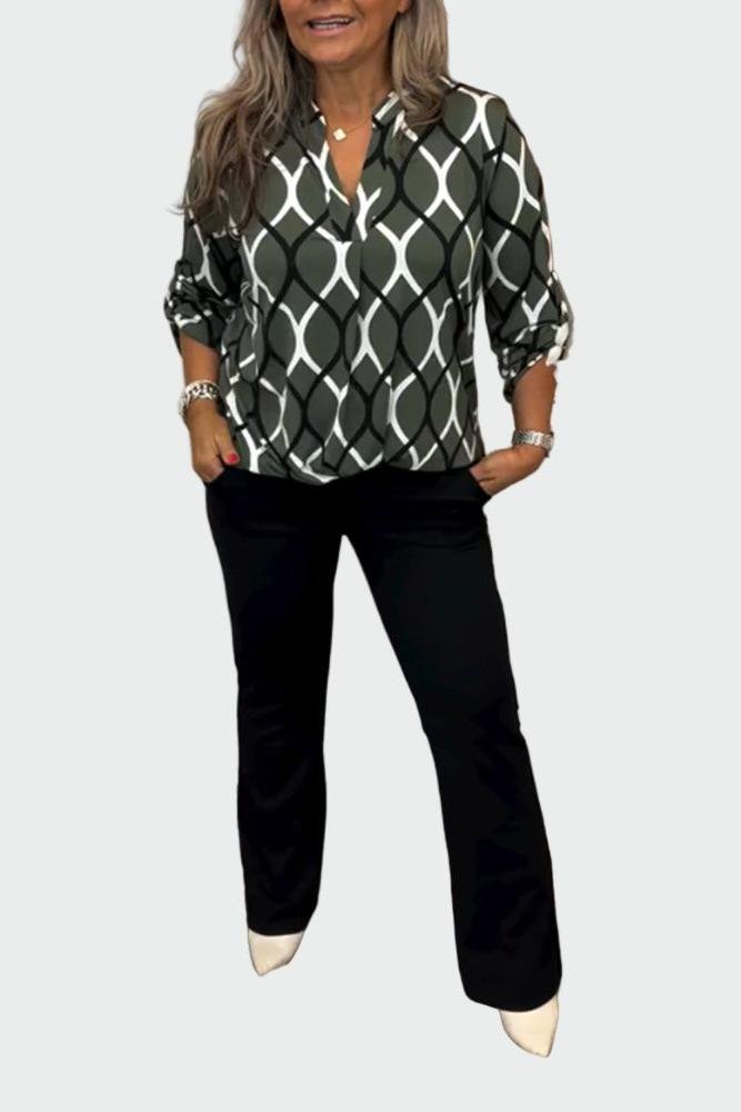 Lene | Grafisk Ivy Top