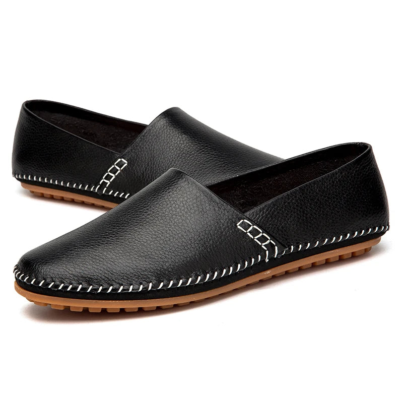 Lette Læder Slip-Ons