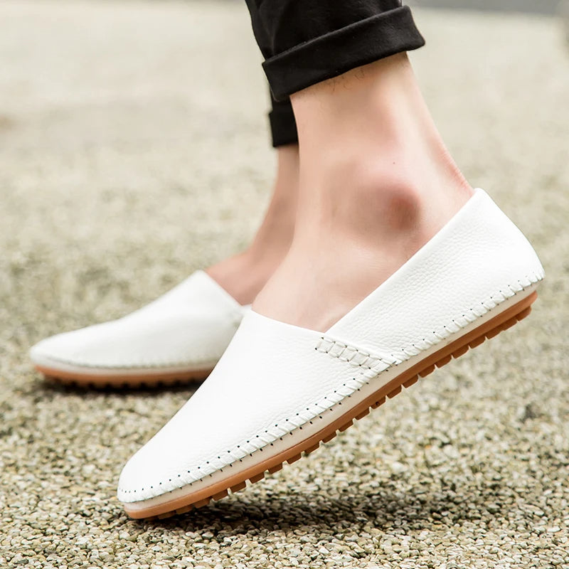 Lette Læder Slip-Ons
