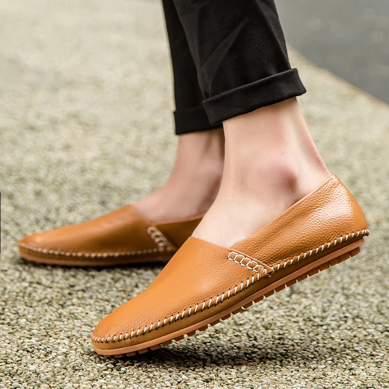 Lette Læder Slip-Ons