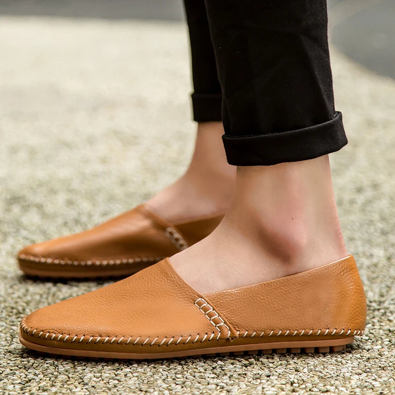 Lette Læder Slip-Ons