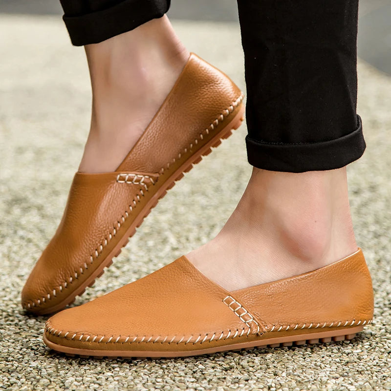 Lette Læder Slip-Ons