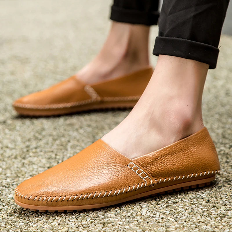 Lette Læder Slip-Ons