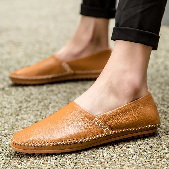 Lette Læder Slip-Ons