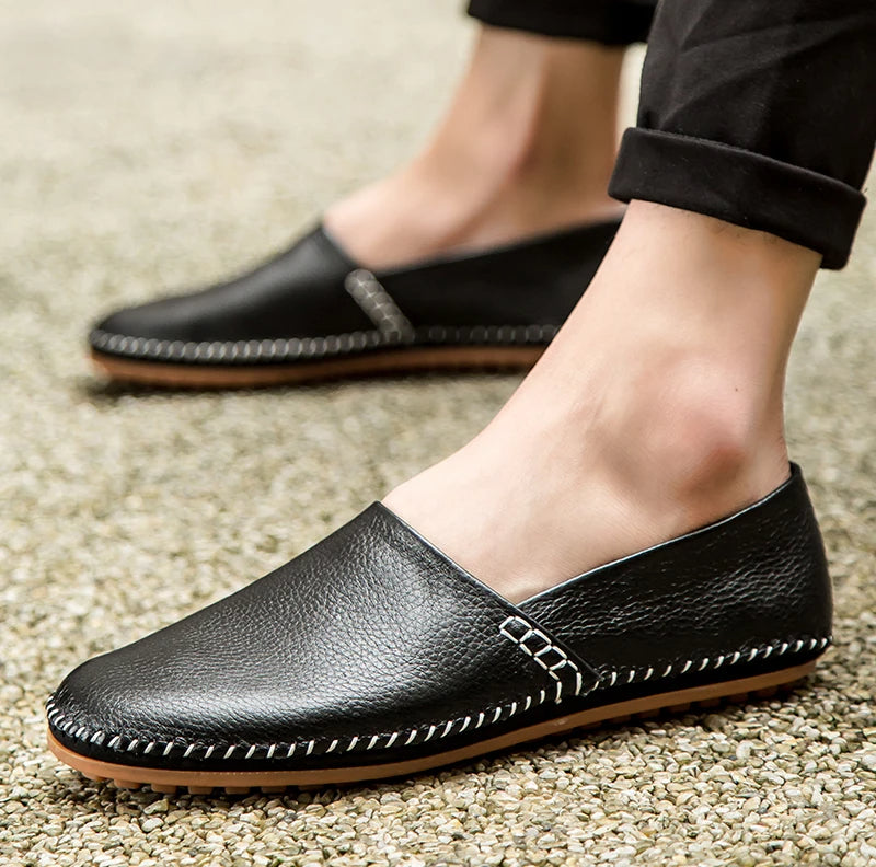 Lette Læder Slip-Ons