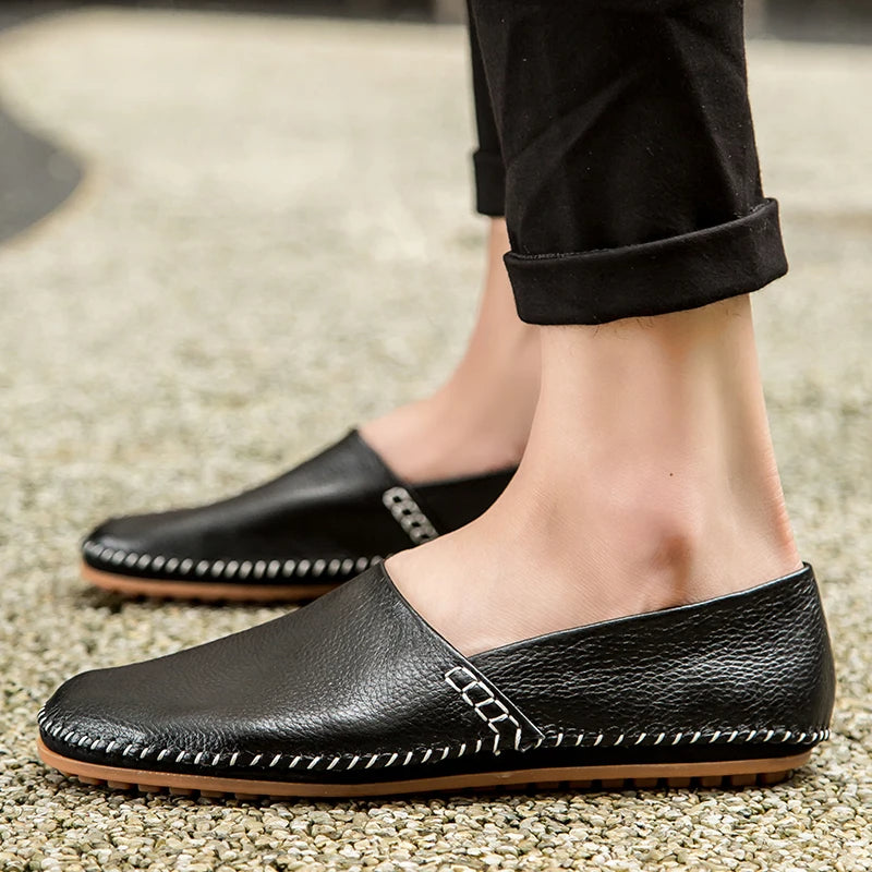 Lette Læder Slip-Ons