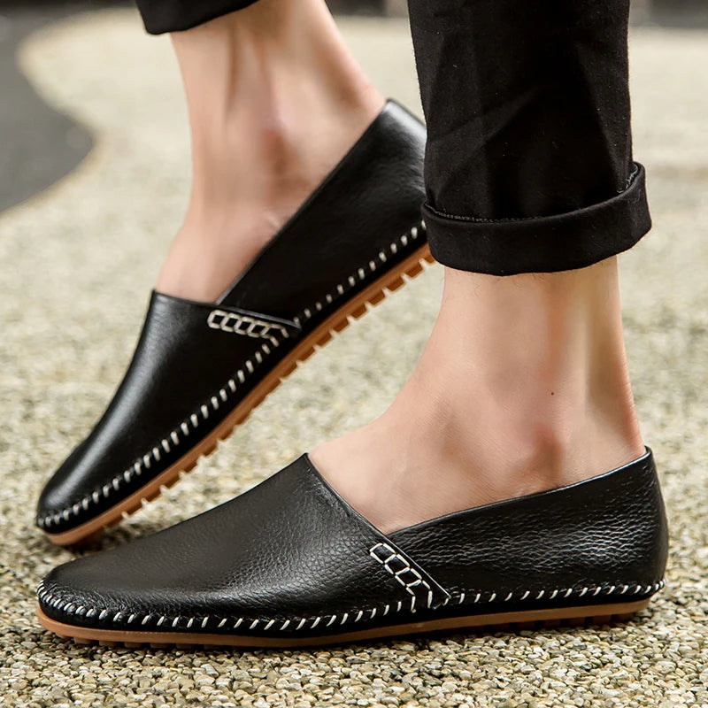 Lette Læder Slip-Ons