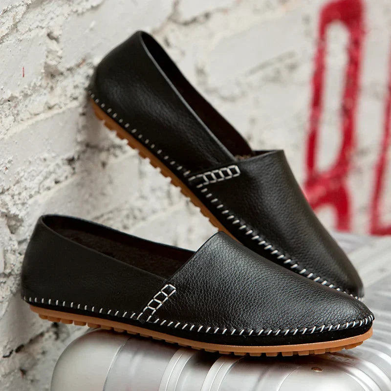 Lette Læder Slip-Ons