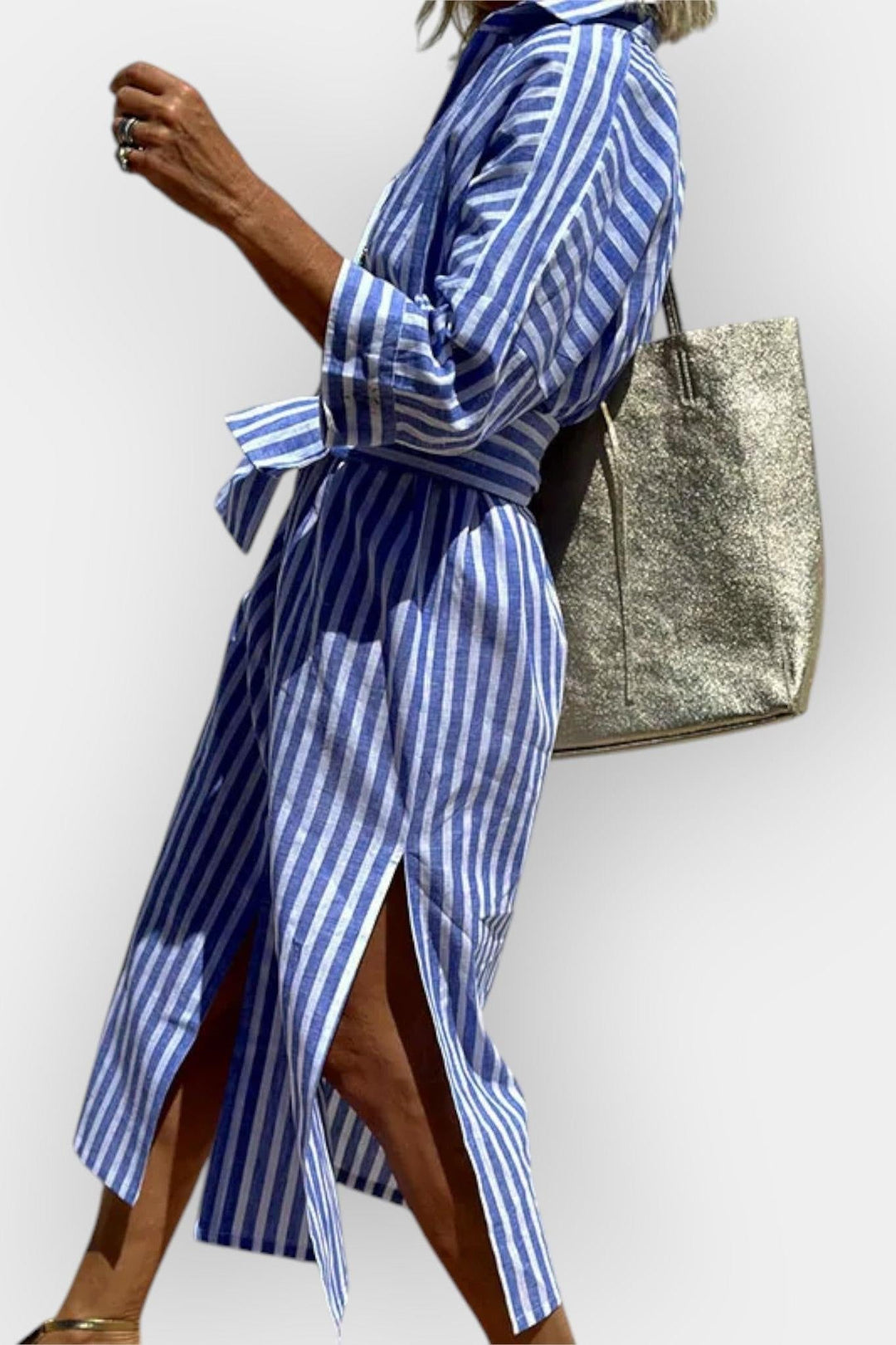 Luna | Striped Shirt Dress