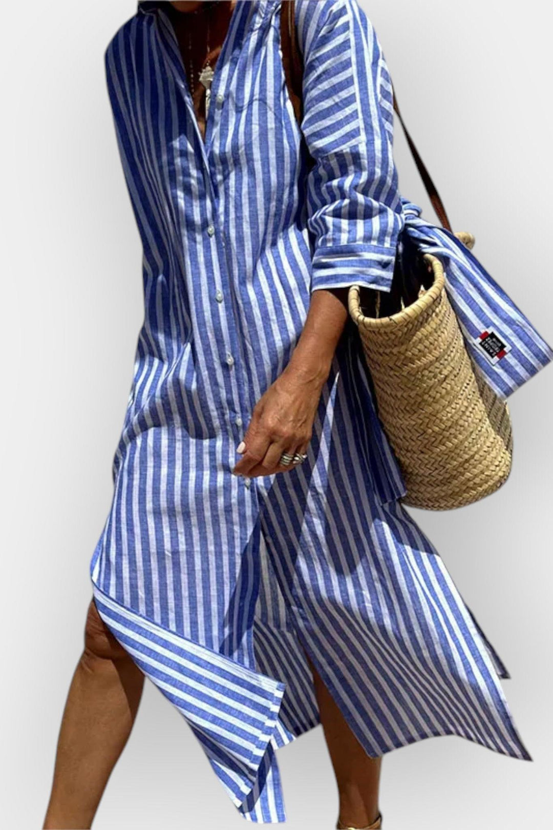 Luna | Striped Shirt Dress