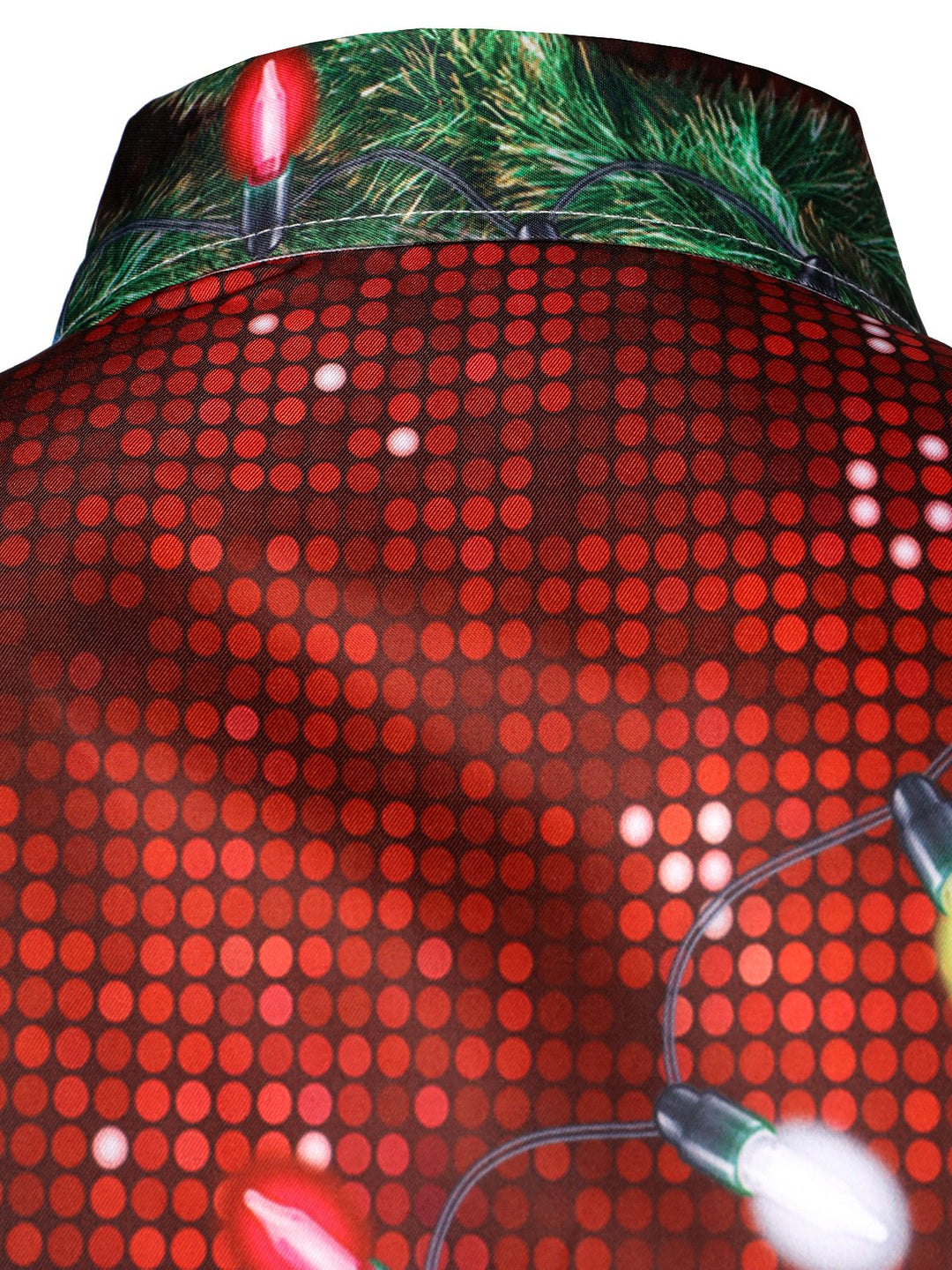 Herre Julefest T-shirt med sjovt tema - Langærmet Knap-ned Skjorte til Ferie