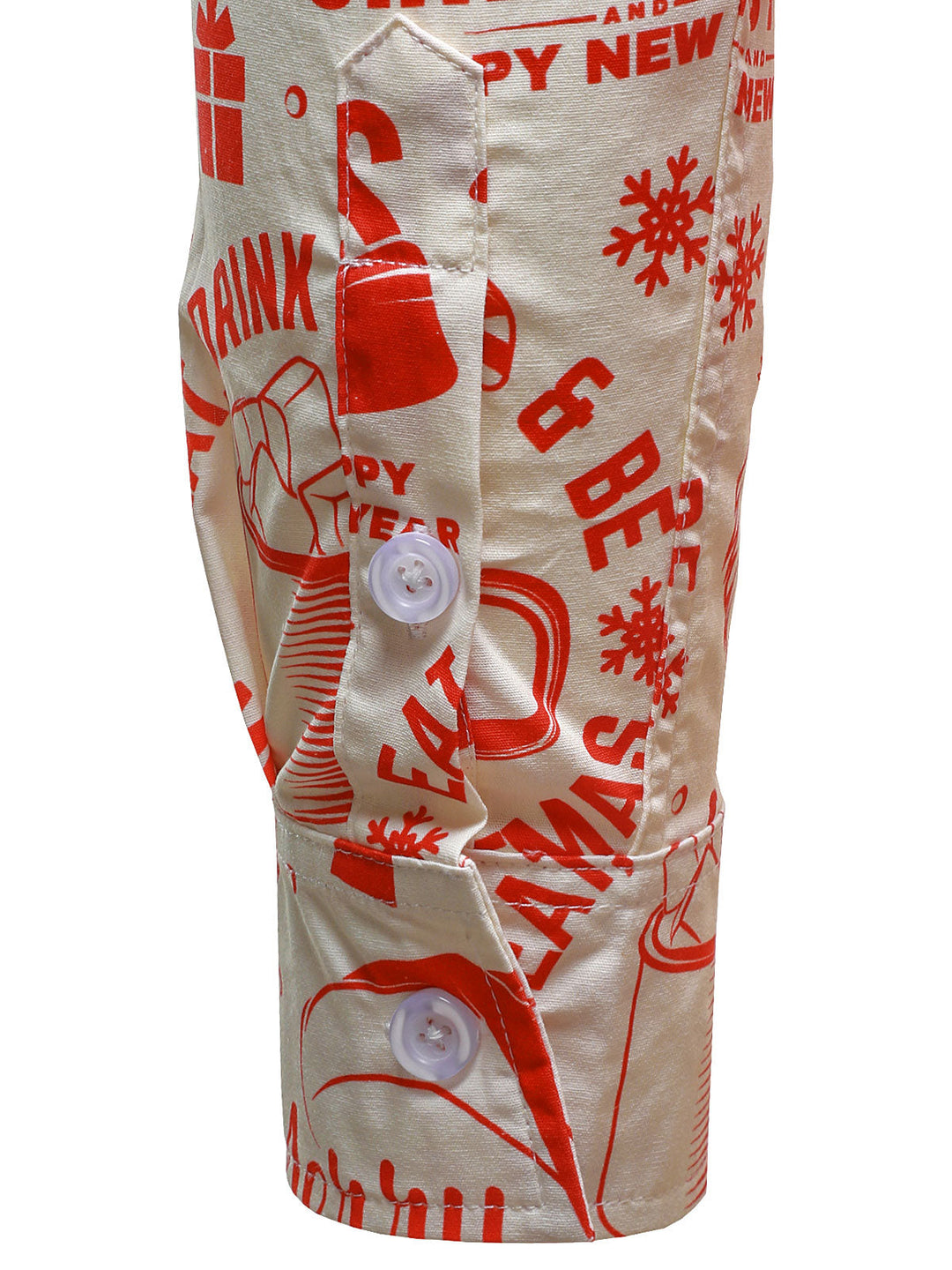 Beige Mænds Juletrøje med Sjovt Vintage Design og Lange Ærmer
