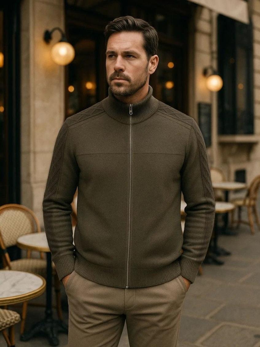 Magnus | Cashmere-trøje med lynlås