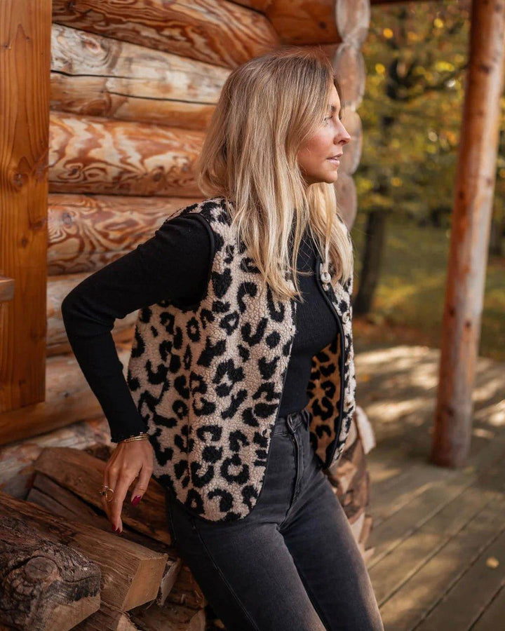 Maja | Leopard Print Vest