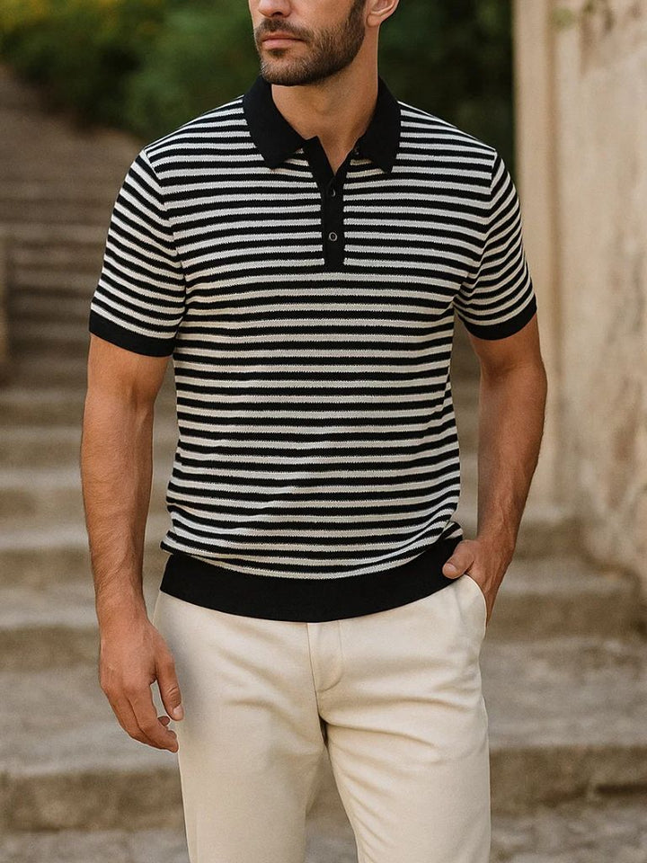 Malthe™ | Classic Striped Polo
