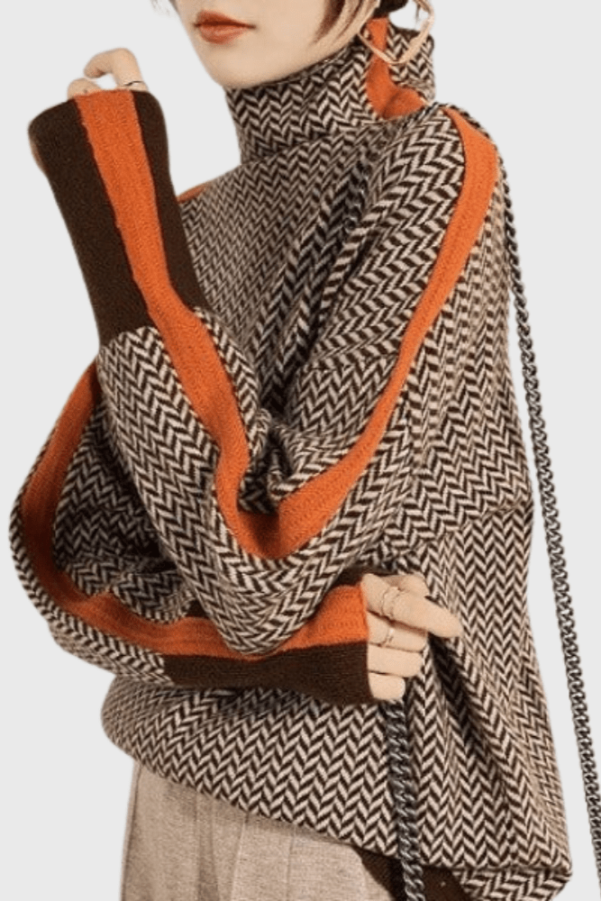 Marie | Rullekrave uldtrøje