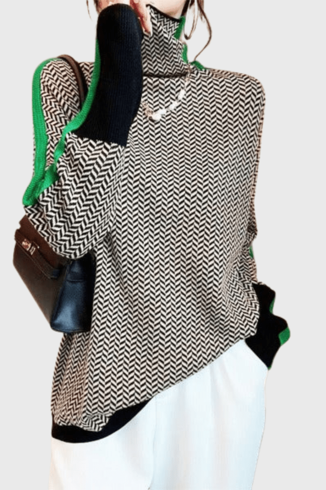 Marie | Rullekrave uldtrøje