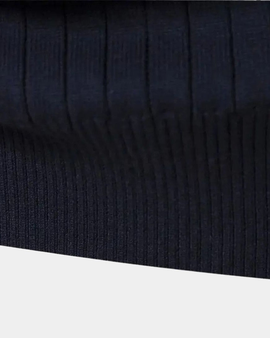 "Mikkel™ | Halvzip Bomuldstrøje" can be rewritten as "Mikkel™ | Half-Zip Cotton Sweater".