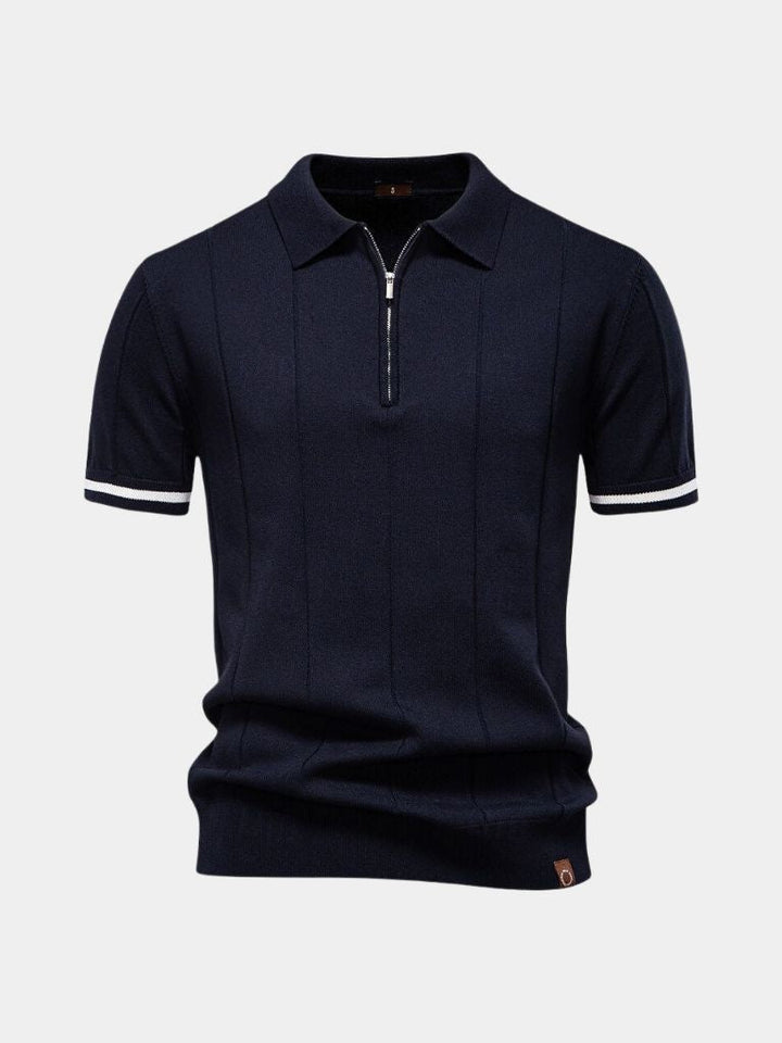 Mikkel™ | Luxe Royal Zip Polo
